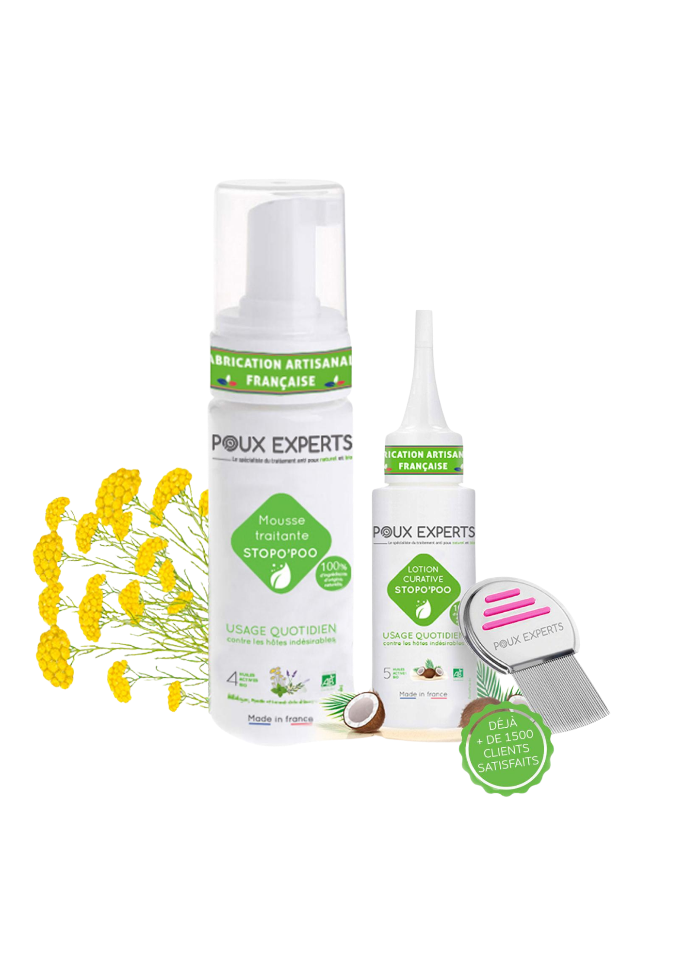 Pack curatif anti-poux bio